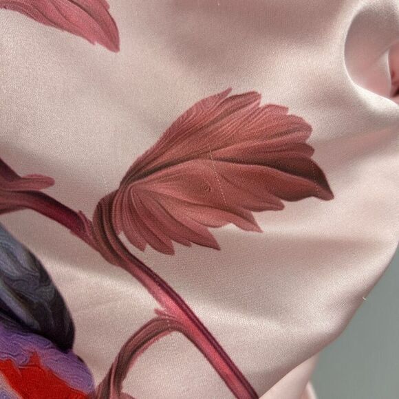 BHLDN Callie Sleeveless Ruched Floral Charmeuse Midi Dress - Picture 13 of 13